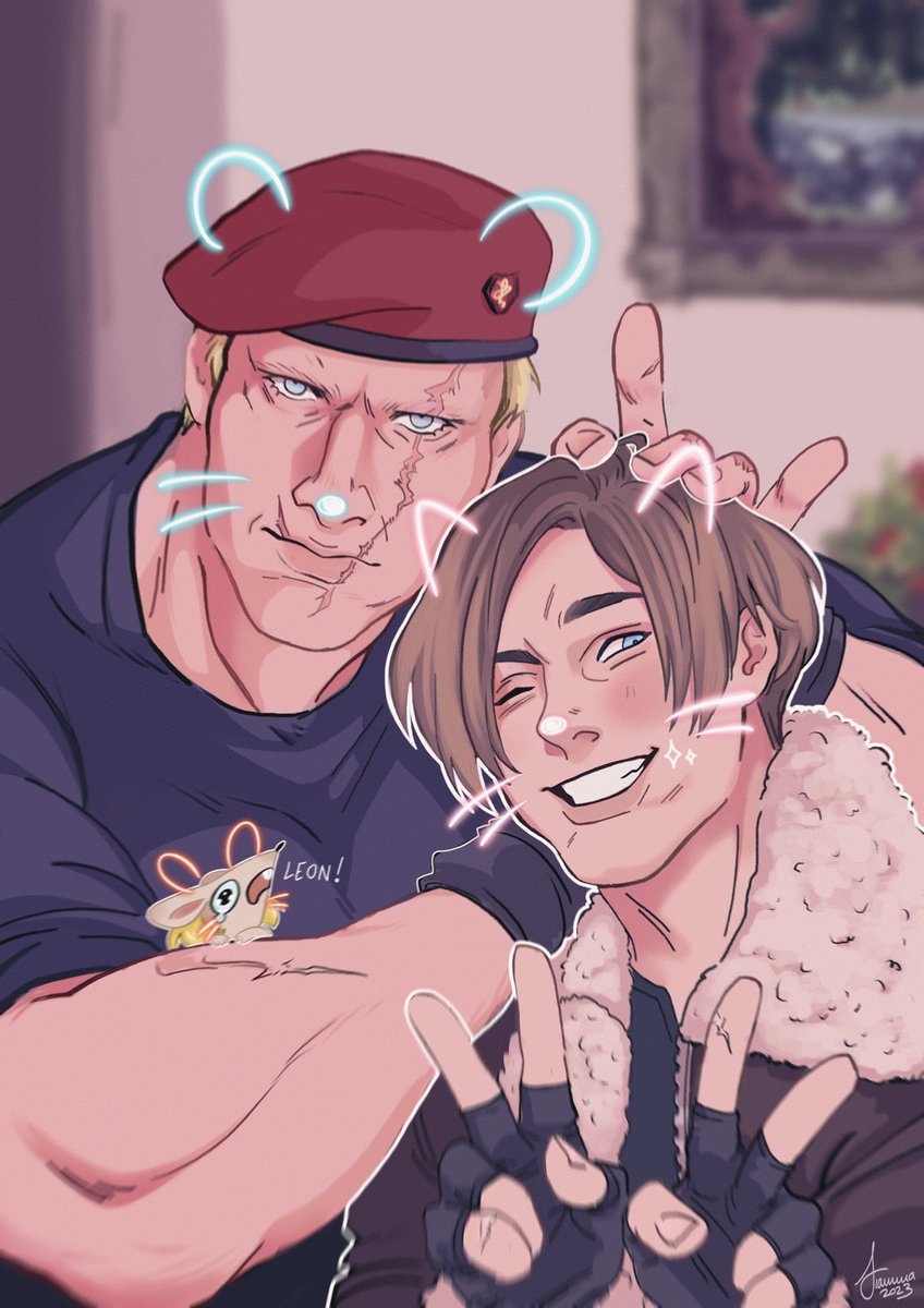 pheeamms's tweet photo. Break #re4 #LeonKennedy #JackKrauser https://t.co/BxPUCuU7jU