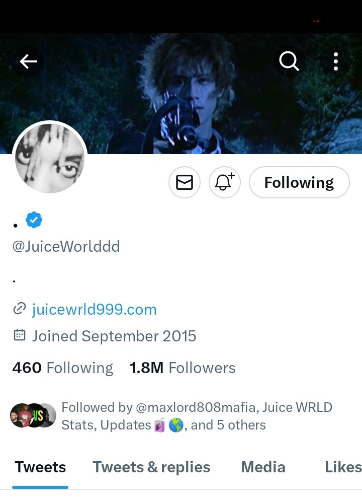 TitanicRL's tweet photo. Juice WRLD's Twitter account has been re-verified https://t.co/YjolHr6Qz5