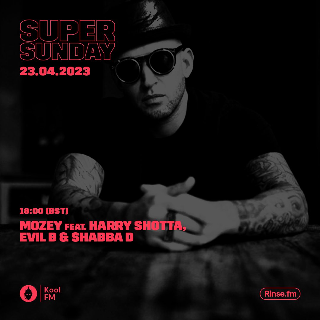 RinseFM's tweet photo. LIVE: it's #Mozey feat. @harryshotta, #EvilB, @shabbadan on https://t.co/6hLtrLYXyq + 106.8FM
#RinseFM #KoolFM #SuperSunday https://t.co/bLGjs2oaVT