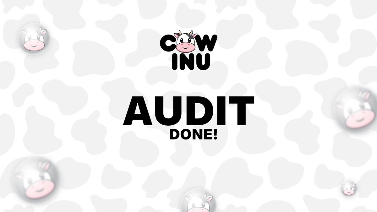 🔍 We're pleased to announce that our audit report is now available! Check it out to see the results of our efforts to ensure the safety and reliability of our project. 💪 #CowInu #Audit #CryptoSafety

Audit: blocksafu.com/project-detail…