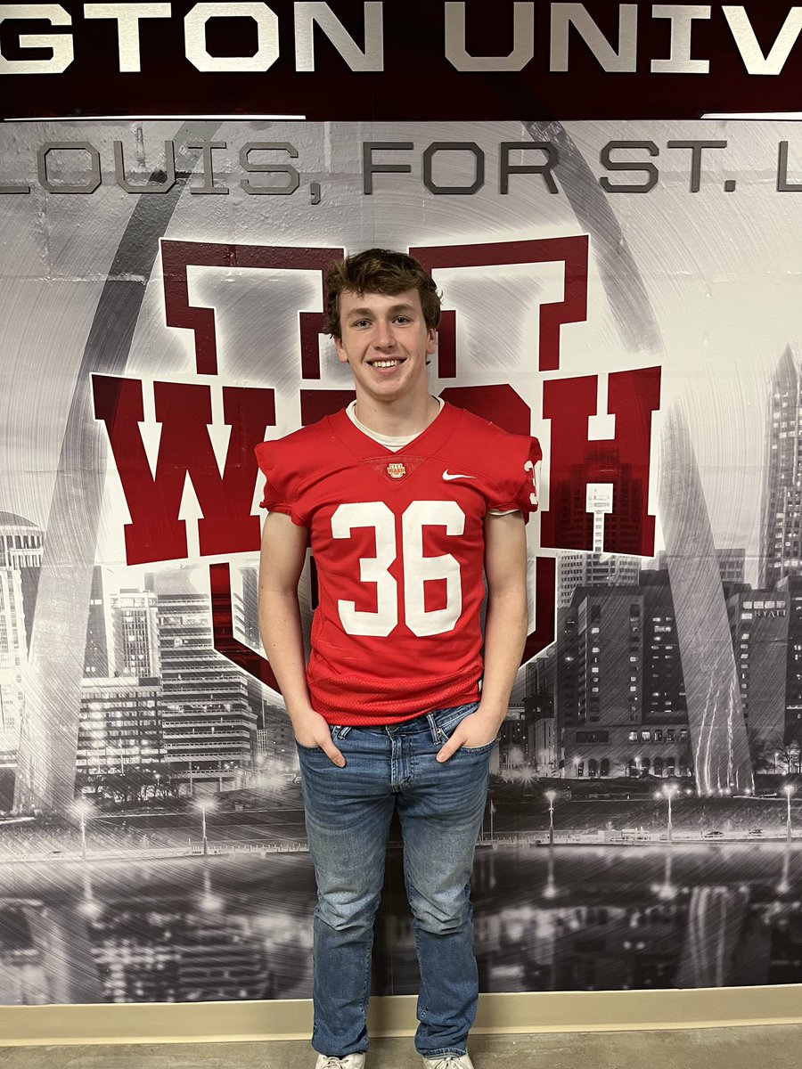 Had a great Visit today At Washington University St Louis. Hope to get back to campus soon! Thank you <a href="/MuellerFBCoach/">Scott Mueller</a> <a href="/CoachAaronKeen/">Aaron Keen</a> <a href="/coachfish42/">Jeff Fisher</a> for the invite!