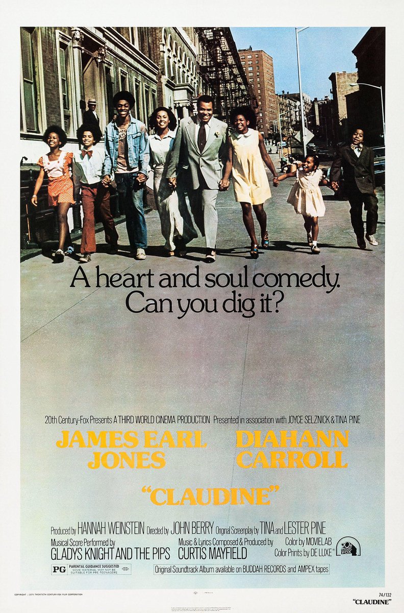 FilmNewsNos's tweet photo. 🎬MOVIE HISTORY: 49 years ago today, April 22, 1974, the movie ‘Claudine’ opened in theaters!
#DiahannCarroll #JamesEarlJones #LawrenceHiltonJacobs #TamuBlackwell #DavidKruger #YvetteCurtis #EricJones #SocorroStephens #AdamWade #ElisaLoti #RoxieRoker #JohnBerry https://t.co/lhIObMN71o