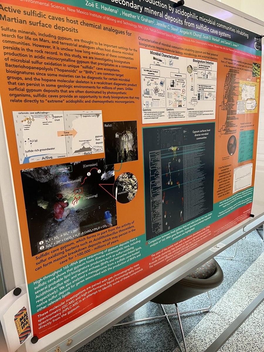 When presenting research at a <a href="/RMGeoBio/">Rocky Mountain Geobiology Symposium 2024</a> conference in Colorado…best to design your poster color scheme after one of your favorite New Mexico beers (<a href="/ExNovoBrew/">Ex Novo Brewing Co.</a>)
 
(See bottom left corner of poster. Shoutout to <a href="/geomicrobe/">Dan Jones</a> for supporting creativity and good beer).
