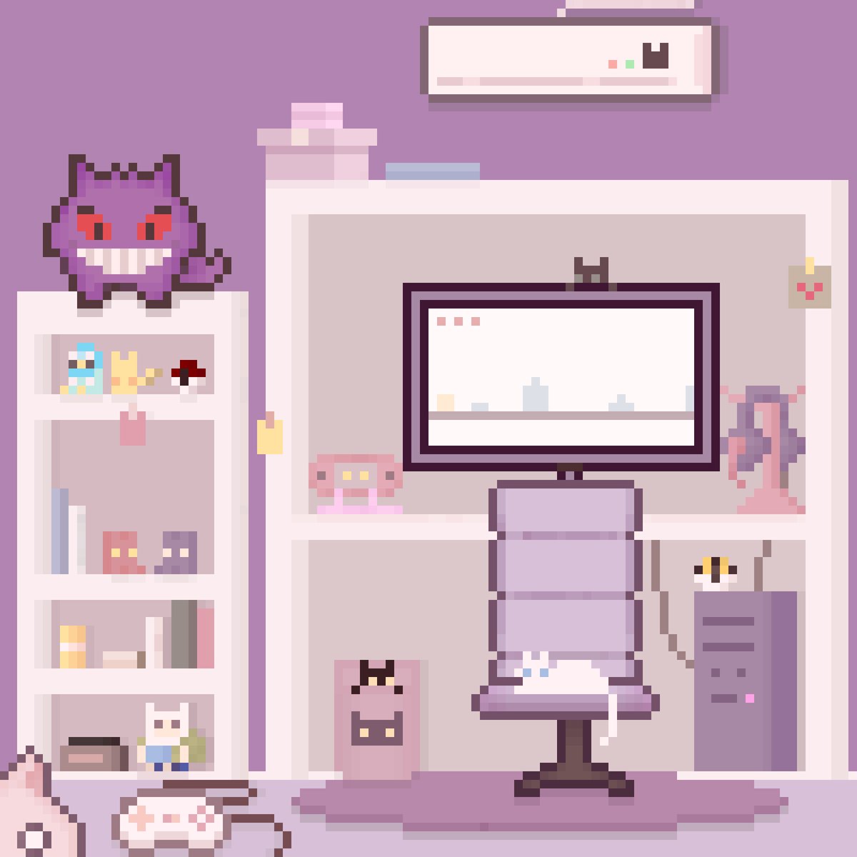 Good morning everyone 💜✨

✨WIP  50 % ✨

Remaining decoration and animation  ✨💜
#solanaart #solanacommunity #solanacollectors #NFTs #Exchg #SolanaNFT #NFT #Sol #nftcollectors #pixelart #Pixel                  #pixelartnft #exchgART