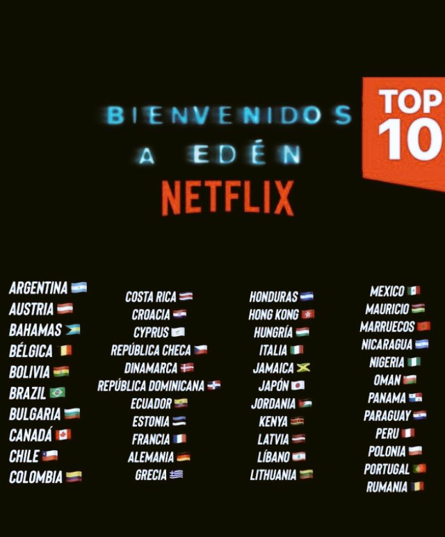 BelindaInhour's tweet photo. #BienvenidosAEden2T
En el TOP 10 #NETFLIX
#Afrilux https://t.co/qERbGghZA2
