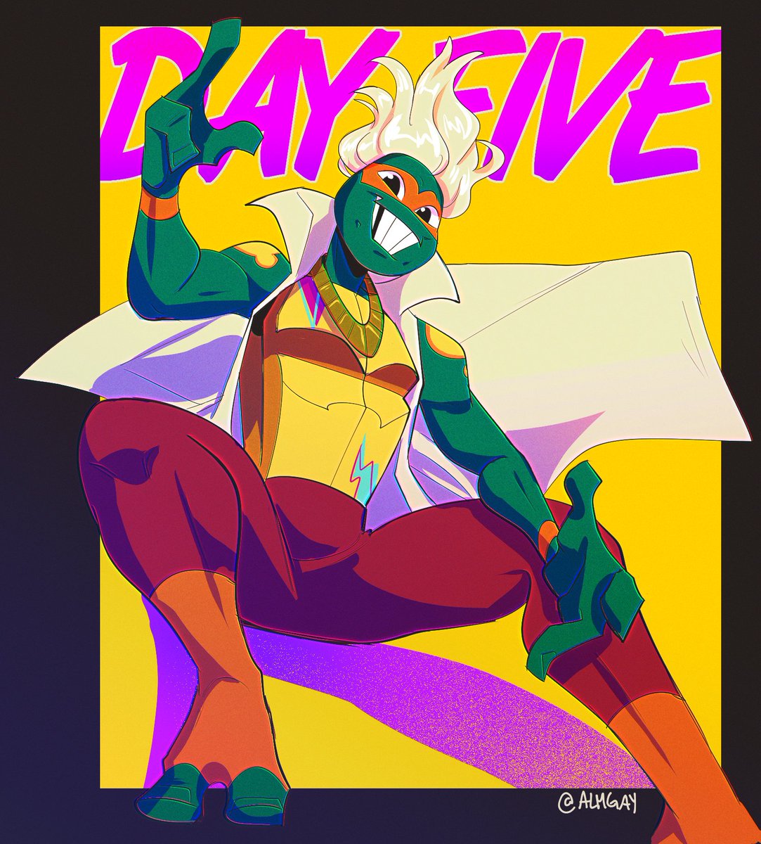 almguav's tweet photo. my rottmnt week art was cracked man, like look at these 🐢 https://t.co/jmVz4jWp2P