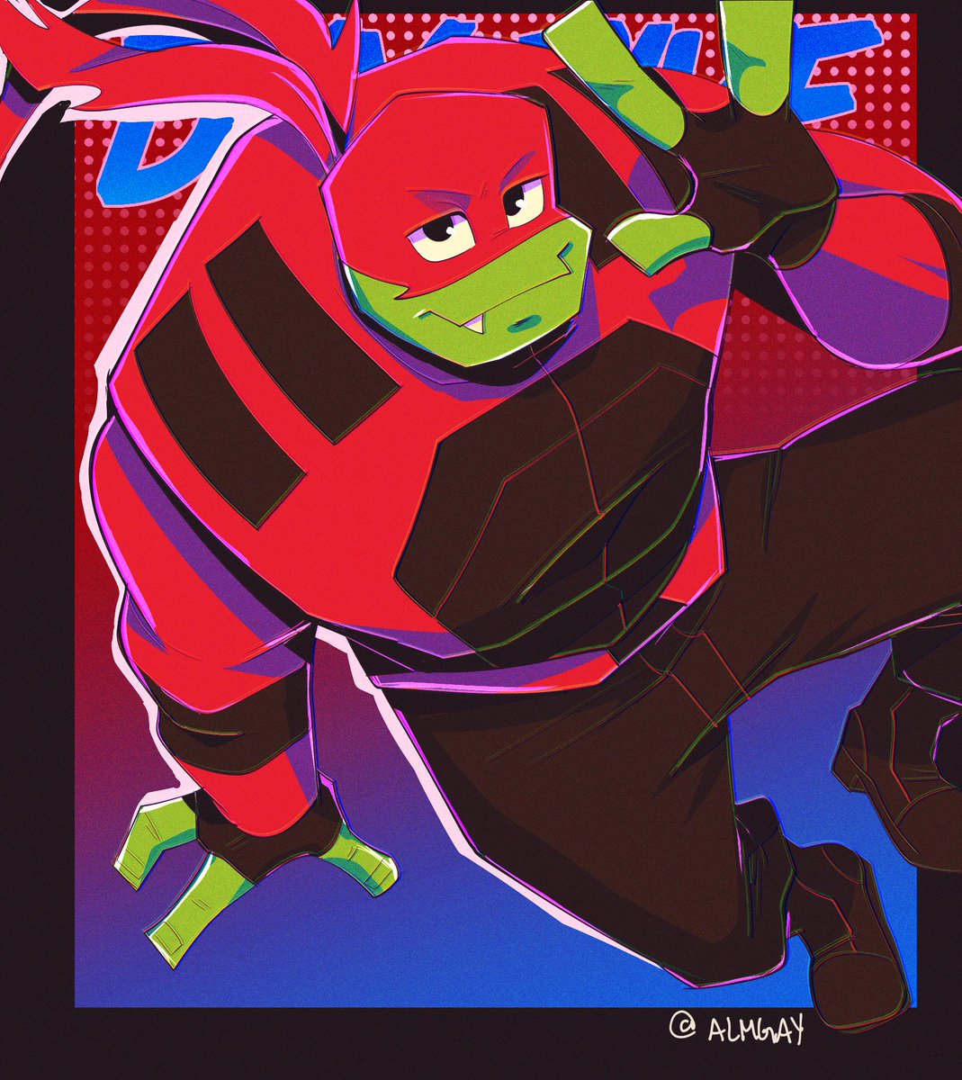 almguav's tweet photo. my rottmnt week art was cracked man, like look at these 🐢 https://t.co/jmVz4jWp2P