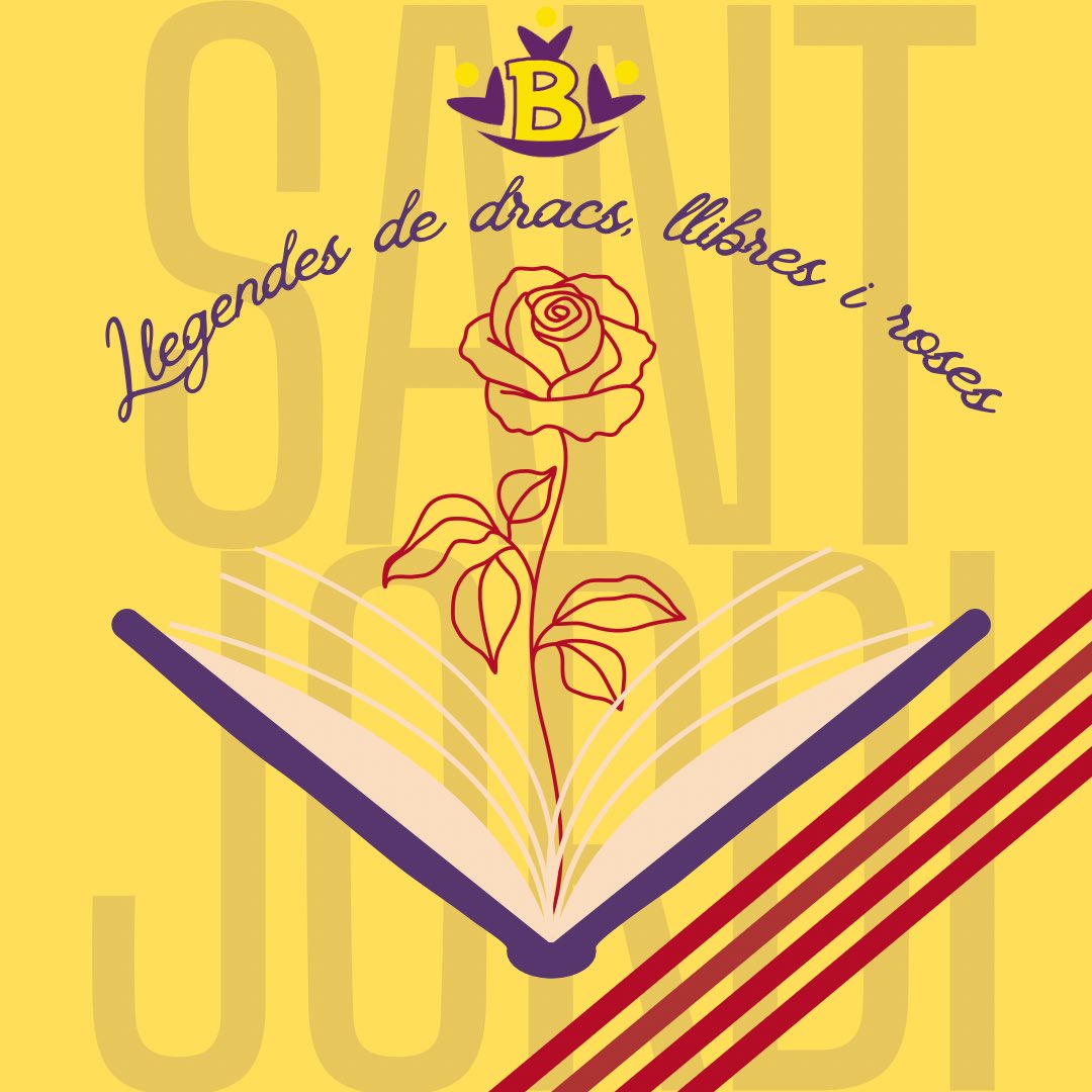 🌹🐉📚 Feliç diada de Sant Jordi i Santa Jordina. Us desitgem un dia ple de llegendes de dracs, roses i llibres 🌹🐉📚 #escolabalmesmataró #somequipsomfamília #escolainfantil #escolaprimària #escolaconcertada #escoladelagent #mataró #maresme #santjordi #santajordina #rosa #llibre