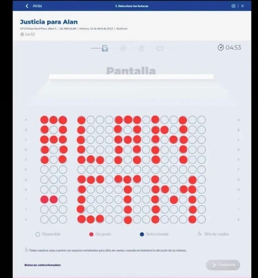 CinemaPirata's tweet photo. @AccidentalSutep Acá todavía hay sitio https://t.co/1D0YYwk1of