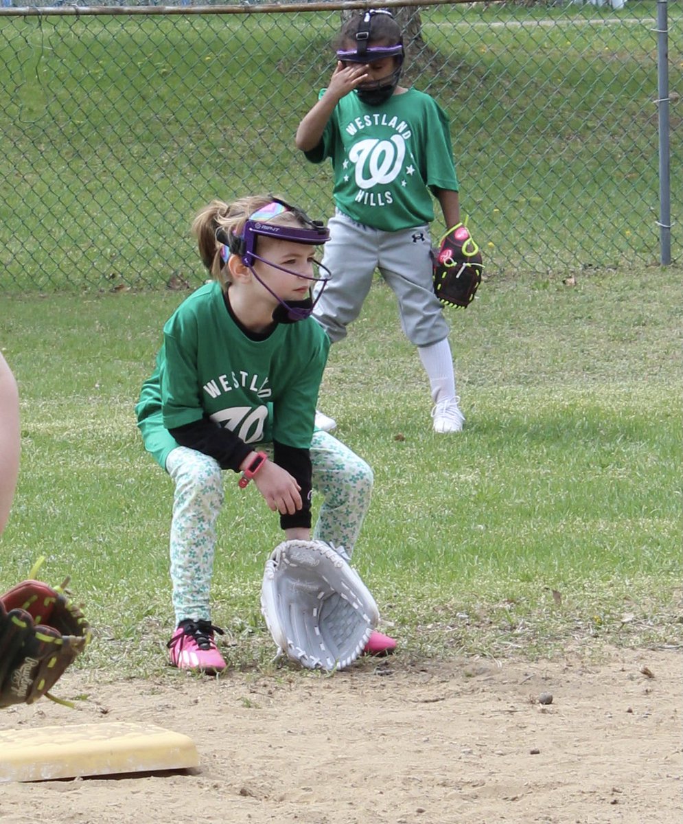 Switched over to softball this year and we were game day ready! 🥎 Spring is here!