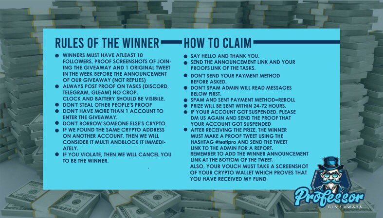 🅟🅡🅞🅕🅔🅢🅢🅞🅡 GIVEAWAYS CLAIMING ACCOUNT tweet media