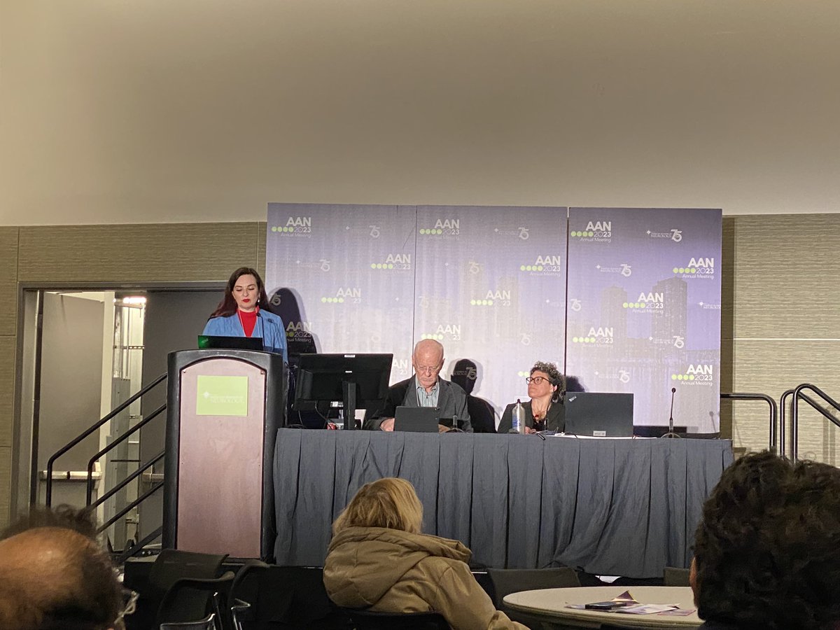 DrSarahHon's tweet photo. @NinaRiggins speaking now, sharing expertise in approach to patients with difficult to treat migraines. @AANmember #AANAM2023 #WNGTweets https://t.co/QOMaqCDVn9