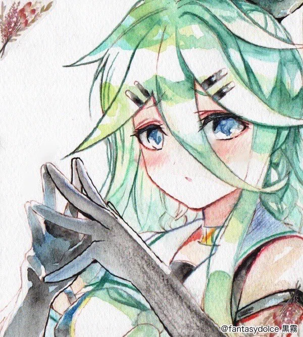 艦これ10周年おめでとうございます!嫁艦のヴェールヌイと山風を再掲〜。#艦これ10周年#艦これ 