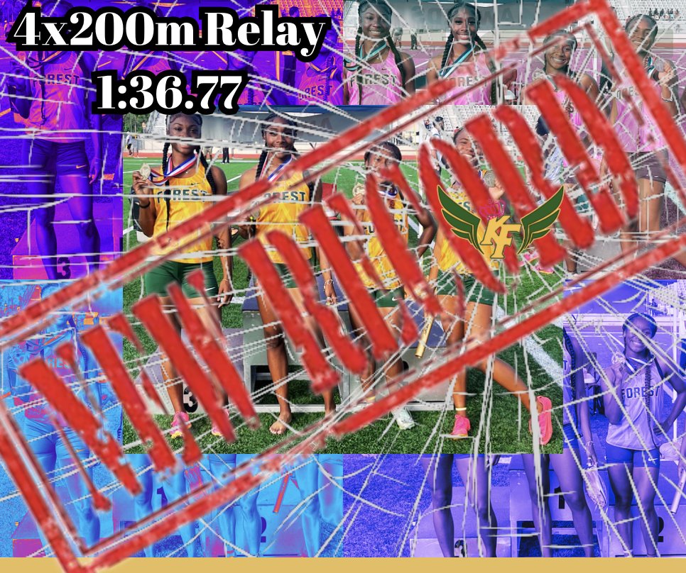 kftrackgirls's tweet photo. What an impressive feat for the 2023 @kftrackgirls. Another school record has come down making way for the new 4x200m Relay of 1:36.77. It's only Area, so it's still going down!!
#KFBAMN23
#BackIIBusiness
#FTF
In It To Win It All๐ https://t.co/xDUaPB2yjt
