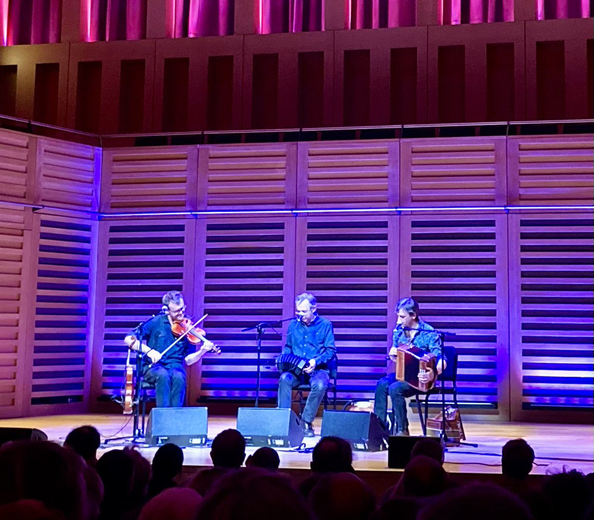 Powerful, poignant &amp; captivating performance from <a href="/LeveretBand/">Leveret - ON TOUR MAY 2025</a> inc musicians <a href="/andycuttingbox/">Andy Cutting</a> <a href="/sweeneyfiddle/">Sam Sweeney 🎻</a> &amp; <a href="/ConcertinaRob/">Rob Harbron</a> with high energy support from #elevenmagpies tonight in the beautiful setting of #HallOne <a href="/KingsPlace/">Kings Place</a>