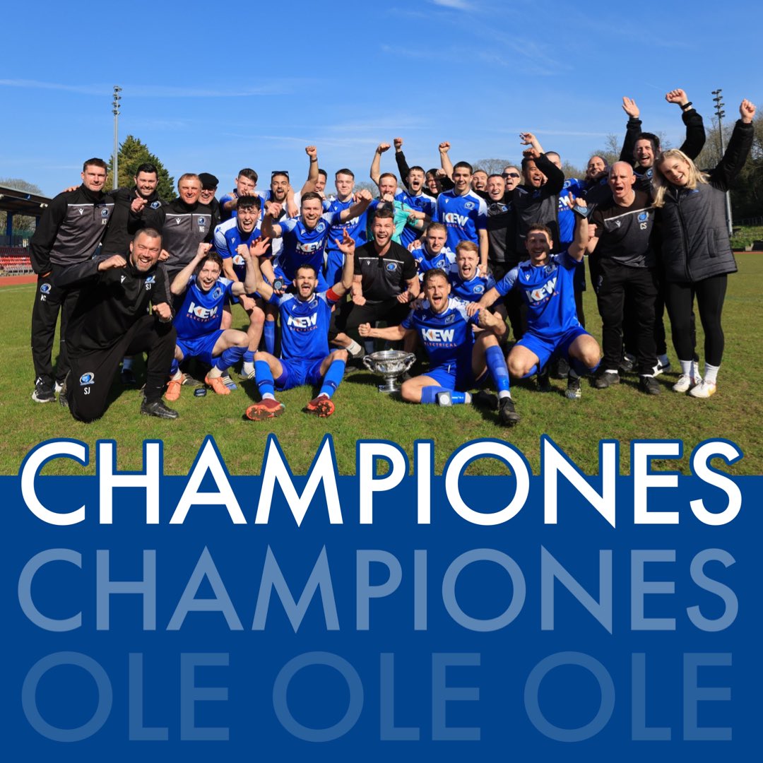 🏆 CHAMPIONES OLE OLE OLE 🏆 #leaguechampions #football #nonleague #promotion @TheSCFL @IsthmianLeague