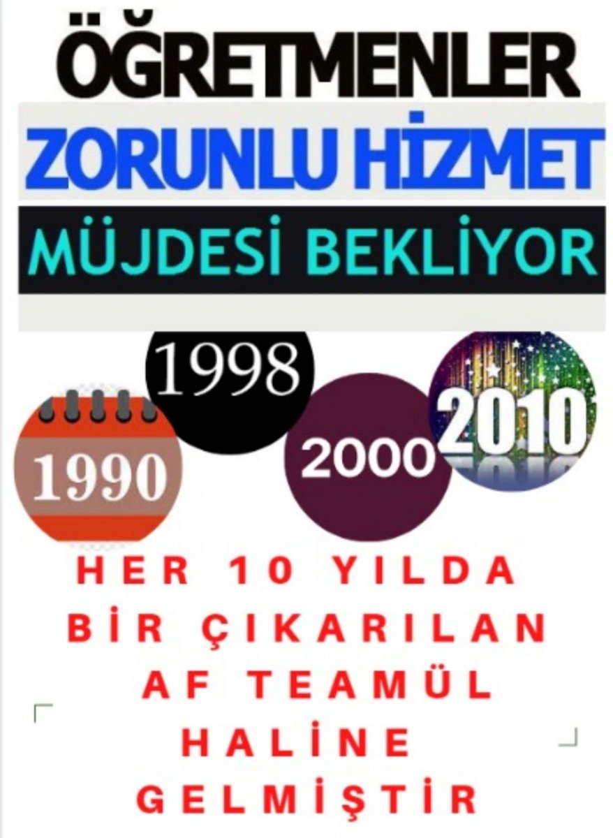 @latif_selvi On binlerce öğretmen zorunlu hizmet muafiyeti bekliyor.
Sendikalar israrla susuyor, siyasete atıyor, siyaset bürokrasiye havale. Yok mu bunu gören duyan çözen
<a href="/_aliyalcin_/">Ali YALÇIN</a>

<a href="/EgitimBirSen/">Eğitim-Bir-Sen</a>

<a href="/Akparti/">AK Parti</a>

<a href="/tcmeb/">Millî Eğitim Bakanlığı</a>

<a href="/prof_mahmutozer/">Mahmut Özer</a>

@latif_selvi

<a href="/NazimMavis/">Dr. Nazım Maviş</a>

<a href="/EmineErdogan/">Emine Erdoğan</a>

<a href="/RTErdogan/">Recep Tayyip Erdoğan</a>