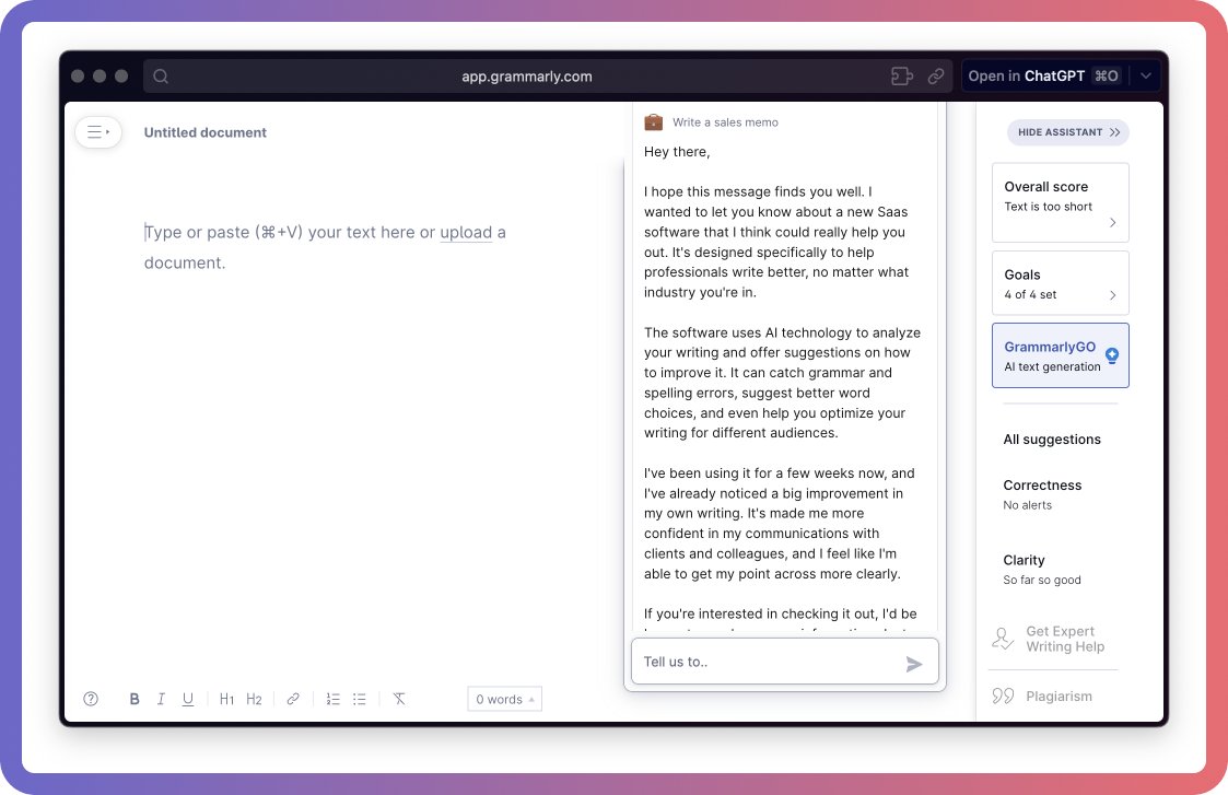HusseinYahfoufi's tweet image. Once you pick the formality, tone and sample prompt. You can then add even more details to the prompt by following some examples. #GrammarlyGO