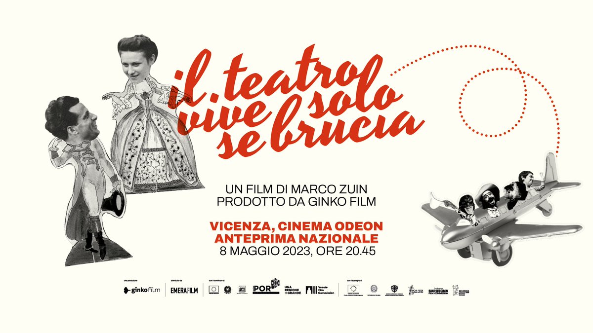 “Il Teatro vive solo se brucia”, diretto da <a href="/videozuma/">Marco Zuin</a> prodotto da Ginko Film e cofinanziato dalla Regione del Veneto è una storia di #teatro unica che si intreccia a quella dell’Italia del '900
attraverso i ricordi di una famiglia di teatranti da più di 9 generazioni: i Carrara.