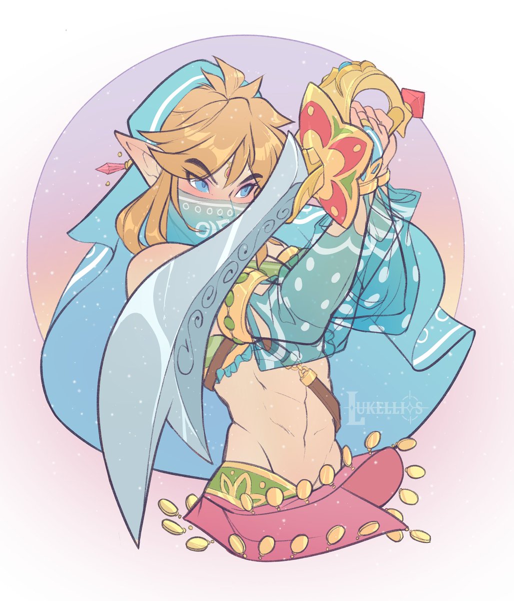 lukellios's tweet photo. What do you guys think of a Gerudo Link Vai/Voe body pillow? 🤔 https://t.co/iwp06AeeJK