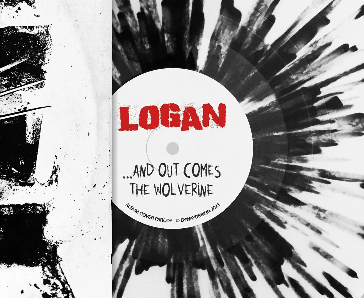 BywayDesign's tweet photo. #Rancid #AndOutComeTheWolves #Logan #AndOutComesTheWolverine #Punk #PunkRock #Wolverine #Xmen #ComicBook #Movie #Film #Marvel #VinylRecord #RecordCover #SplatterVinyl #Mockup #GraphicDesign https://t.co/A5CQHxWAU8
