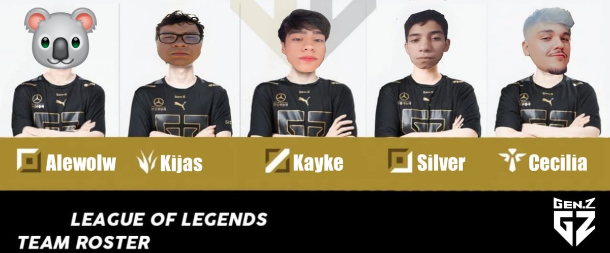 GENZLOL_'s tweet photo. NOSSA LINE-UP PARA O CLASH DE HOJE. E VAMOS DE #GENZWIN https://t.co/78rgmAWFLK
