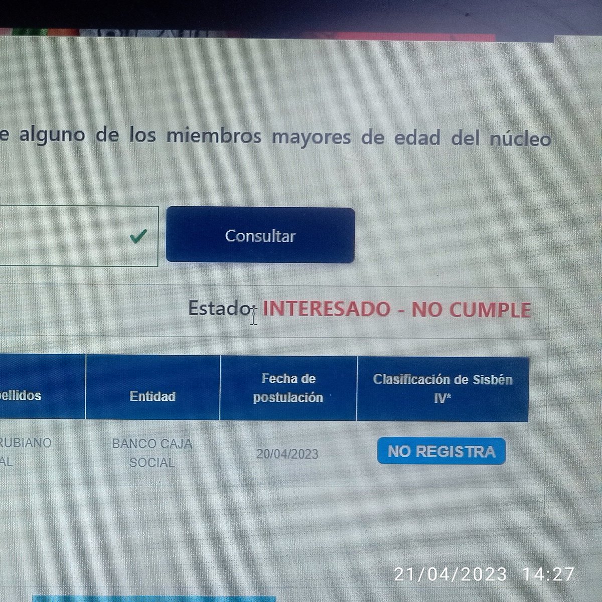 RubianoYi13's tweet photo. @Minvivienda @camilo_9125 @CATALINAVELASCO @infopresidencia @ViceColombia @petrogustavo @NoticiasRCN @CaracolTV @Citytv @RevistaSemana @ELTIEMPO Seres @Minvivienda @CATALINAVELASCO que pasa con las plataformas, tengo sisben c5. Ayer estaba en estado Intentando cumple y hoy ya no cumplo. QUE PASA??????? https://t.co/ckVBDG2j3X