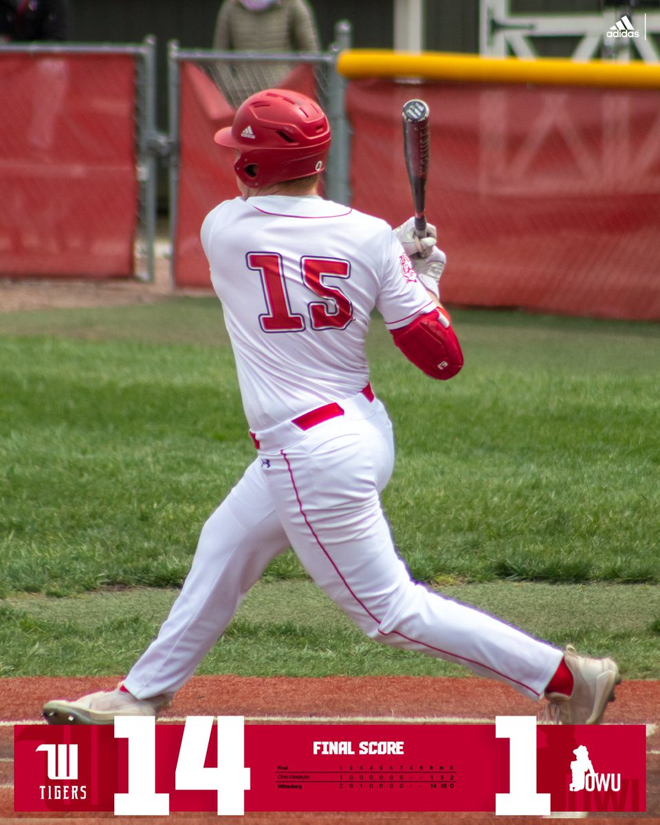 WittAthletics's tweet photo. Baseball sweeps Ohio Wesleyan on senior day! #TigerUp https://t.co/0XvrfSVVS0
