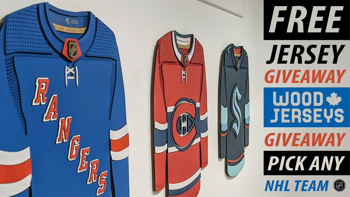 💥 FREE WoodJersey GIVEAWAY 💥

Kick off Playoffs 2023 with a chance to win a FREE cool wooden hockey jersey! Pick from ANY of our NHL designs!

All ya have to do is FOLLOW, RETWEET, and tag  2 of your closest friends, try to tag people who dont know about us, I need more clout!