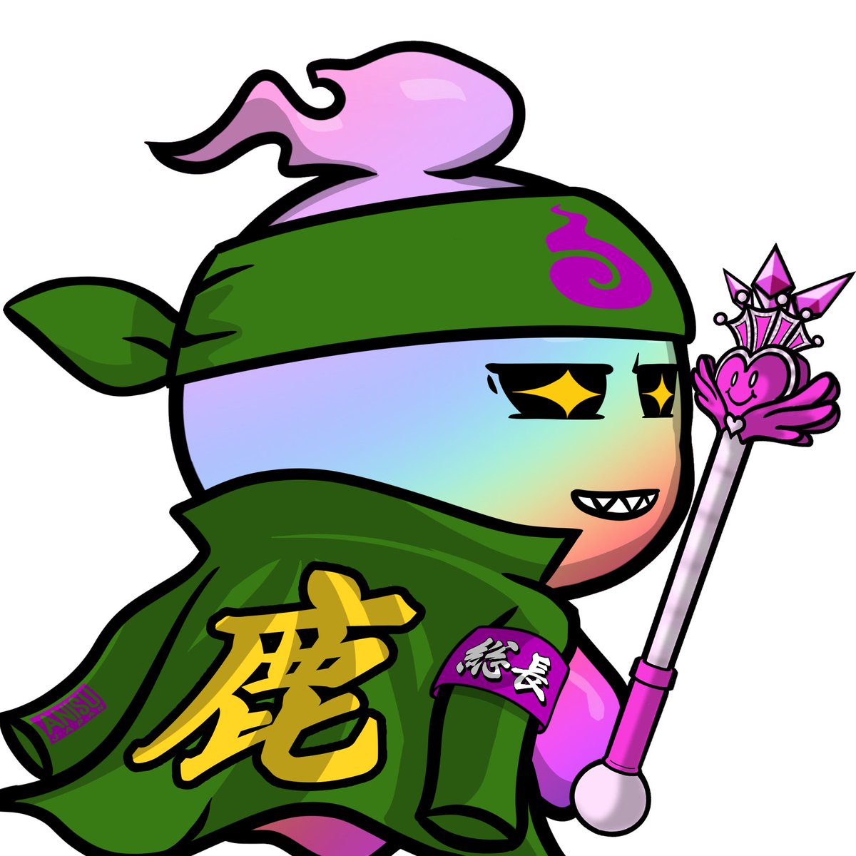 quiz_ninja's tweet photo. 【CNPR第4期応援giveaway✨】
本日10時に第4期ミント開始のCNPR、抽選で1人の方にレインボーミタマをプレゼント！

【応募手順】
1.アカウントをフォロー

　@CNPQ_official

　@quiz_ninja

2.このツイートをいいね＆リツイート

更に、リプで当選確率UP🔥

【〆4/28 〜23:59】 https://t.co/I0SZHZ1M1b
