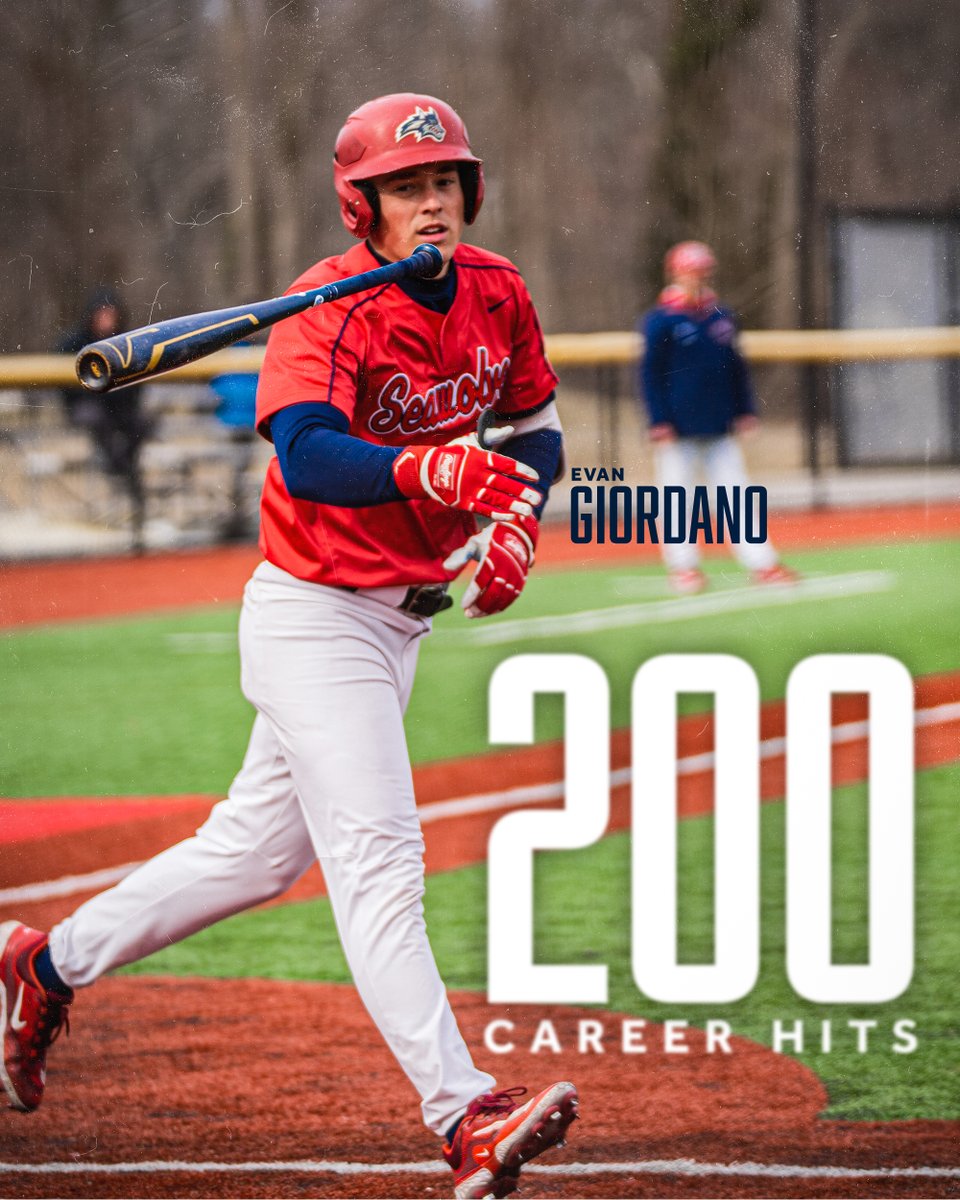 StonyBrookBASE's tweet photo. 𝐌𝐈𝐋𝐄𝐒𝐓𝐎𝐍𝐄 𝐌𝐎𝐌𝐄𝐍𝐓 👏

Congratulations to Evan Giordano on reaching 200 hits for his career! 

🌊🐺 x #NCAABaseball x @evangiordano12 https://t.co/QWQZXKqVNe