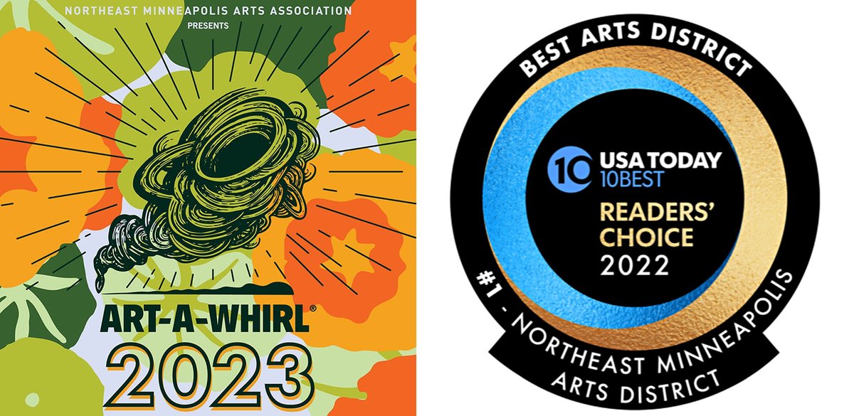adugindy's tweet photo. ART-A-WHIRL® 2023 is coming in May! Save the third weekend in May (as always!) for the 28th Annual #ArtAWhirl2023 in the #NEMplsArtsDistrict of #Minneapolis / Art-A-Whirl® is the nation's largest open studio tour. FRI/SAT/SUN, May 19–21, 2023 #mplsart #CaliforniaBuilding #nemaamn https://t.co/D8hnoeziAi