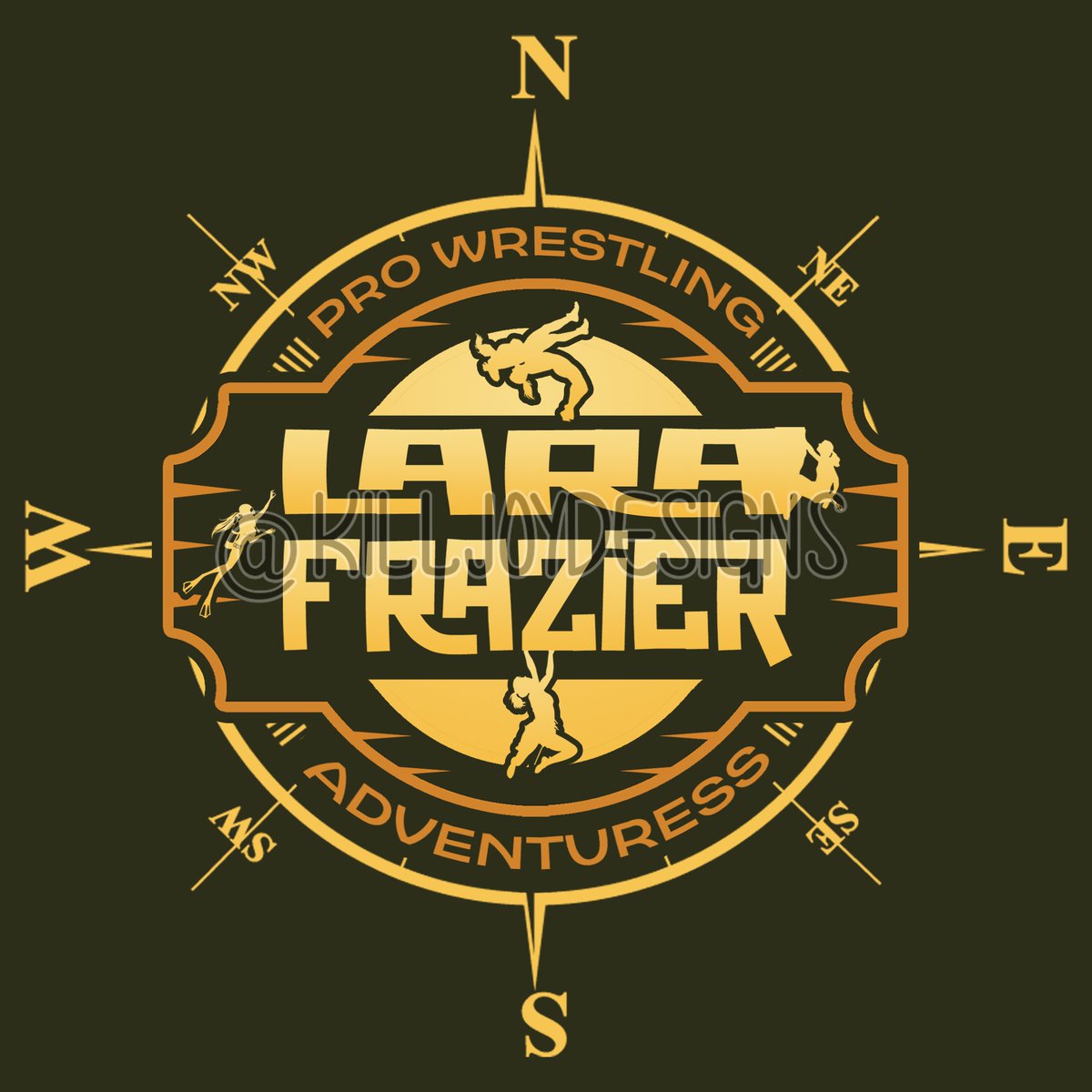 KilljoyDesigns's tweet photo. Haven't posted anything in a while. Got this fun little idea a few weeks ago inspired by the Pro Wrestling Adventuress Lara Frazier. She's been putting in the work and I"m always happy to support a up and comer from the #StonerU crew. #KilljoyDesigns #Hoodslam https://t.co/s1hFtqWpC2
