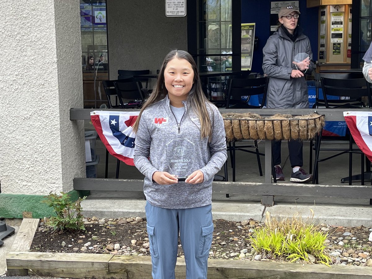 PAC_Athletics's tweet photo. After shooting a four-round score of 342, ⁦@wjathletics⁩ freshman Megan Joyce earned PAC Newcomer of the Year, as well as First Team All-PAC after she finished third overall. https://t.co/9iWWlhplh8