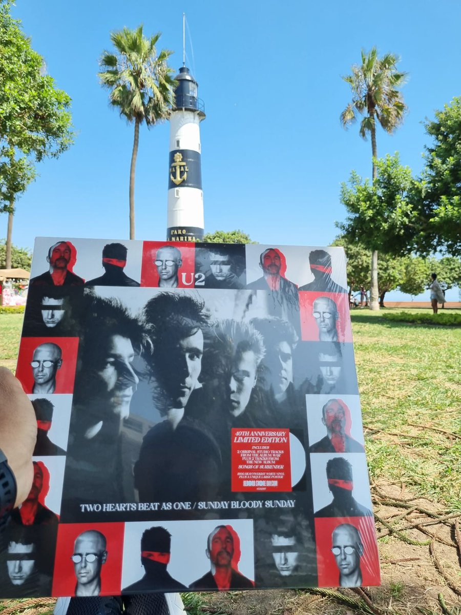 u2peru's tweet photo. Hermosas fotos por un afortunado fan de su "Two Hearts Beat As One - Sunday Bloody Sunday" (Record Store Day EP), desde el Faro de Miraflores!!!
#RSD23 #RSDDrops #U2 #U2SOS40 #Miraflores https://t.co/EKWU9KxBeW