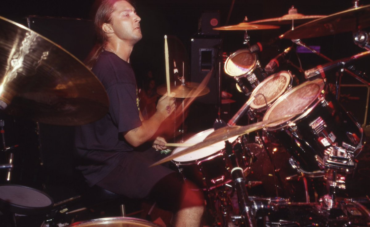 JeremyXWagner's tweet photo. Happy Birthday to the late, great, Ryan Stanek. 

Your music is immortal as is your spirit—which is always with us—and we always celebrate your legacy when we play the songs you wrote with us. 🤘🏻🖤🥁
.
*Photos: @StephanieCabral
.
#RyanStanek #Drummer #BrokenHope #DeathMetal https://t.co/l5oBXzth8K
