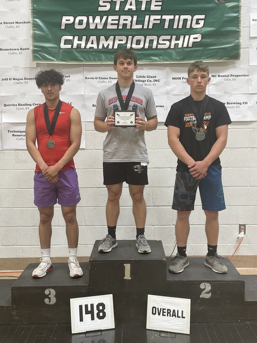 Congratulations to Senior <a href="/ColbyGarrison9/">Colby Garrison</a> on being crowned the 2023 148 Pound KEMFA State Powerlifting Champion. What a great young man that has put in the work and earned it. #SAW #EagleNation 💪🏻