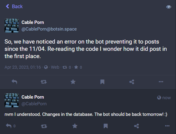 Found the bug, Will be Fixed today And the bot should be posting again at 10:00PM JST (02:00PM GTM)