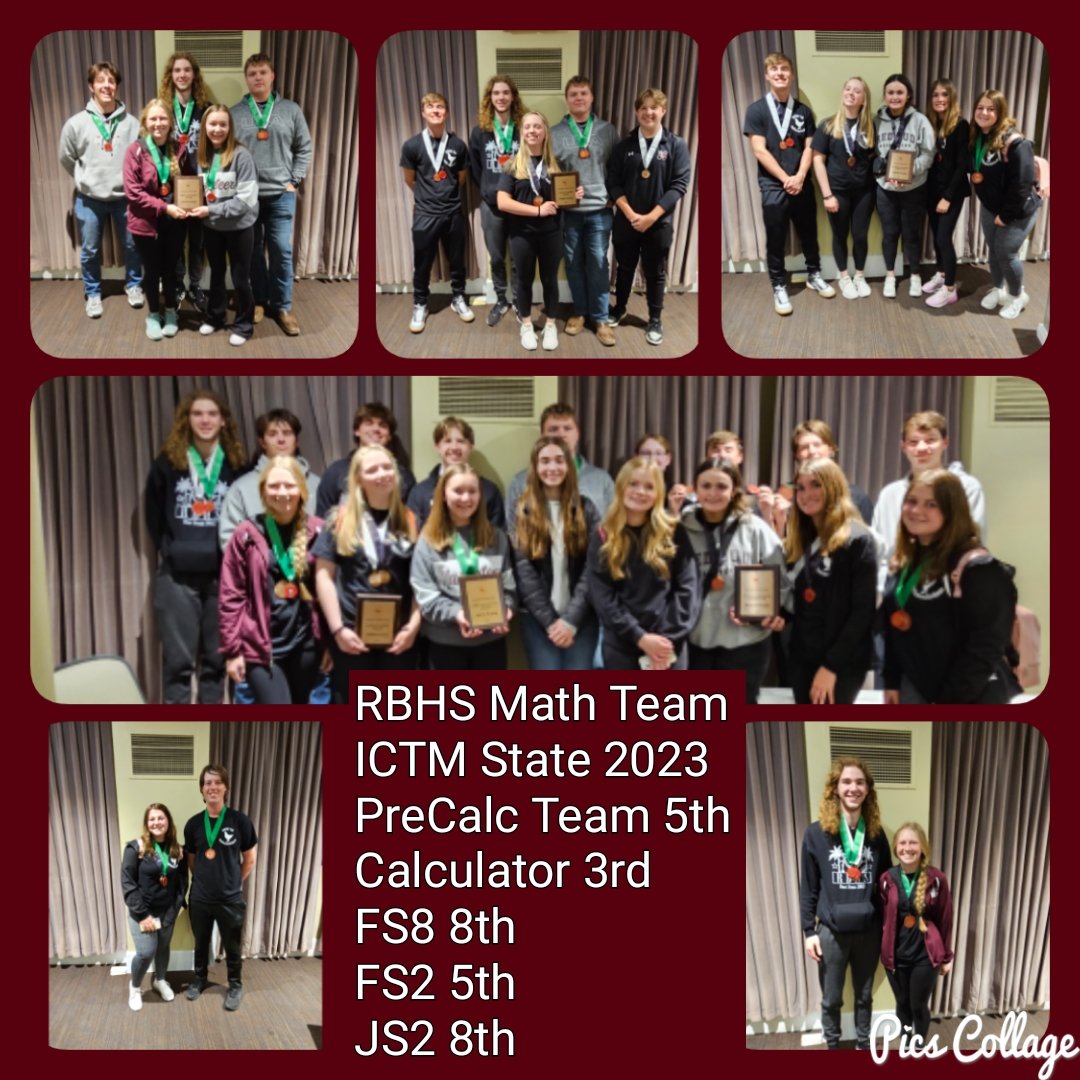 CBMath132's tweet photo. Congrats, RBHS math team! #mathemachickens #redbud132 https://t.co/UKVzYN7vMC