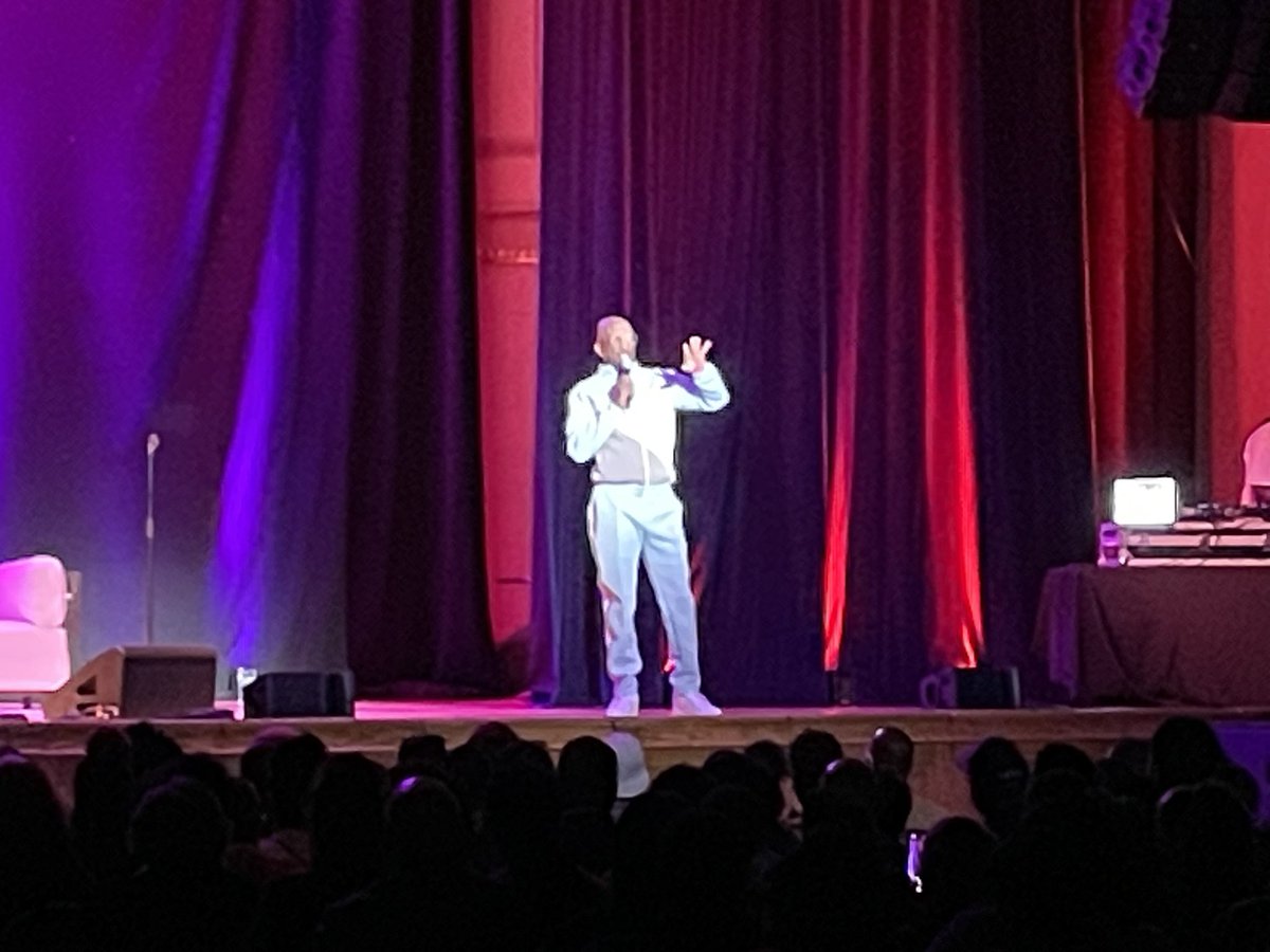 Rickey Smiley on stage at @wmarocks for the @NashComedyFest!