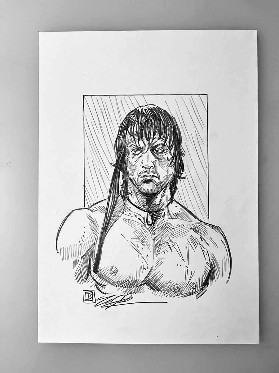 TimShinn73's tweet photo. Rambo
2b pencil on 7x10 bristol
Available. Message if interested
#pencil #sketch #headshot #rambo #johnrambo #johnjrambo #sylvesterstallone #stallone #firstblood #firstbloodpart2 #lonewolf #raven https://t.co/NhiBPqQUWg