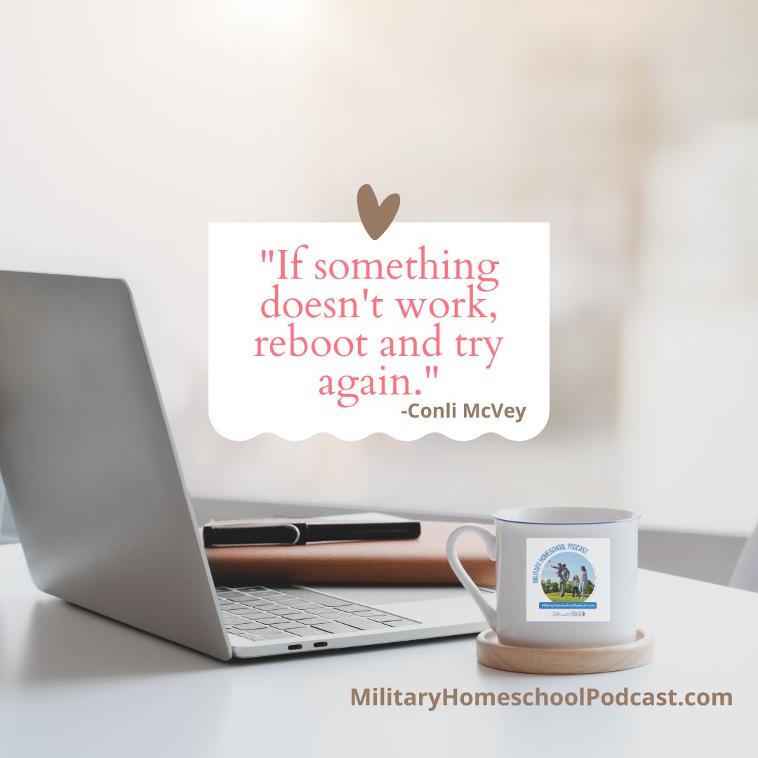Parents, remember that if a certain approach isn't working in your #homeschool, it's okay to switch things up! Don't be afraid to try something new and see what works best for you and your child. 🎧 ultimateradioshow.com/balancing-mili… #milspouse