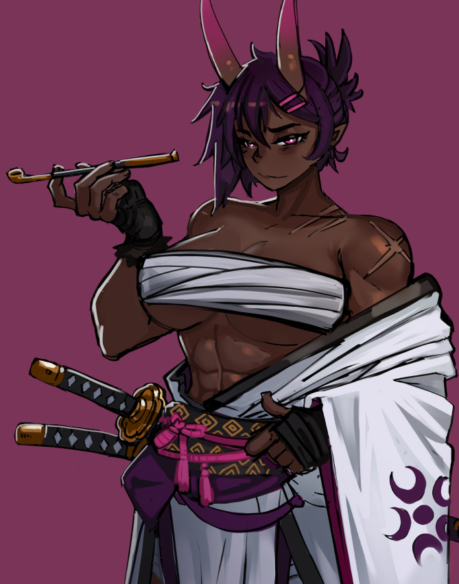 EzzyDraws's tweet photo. She's an Oni Ronin https://t.co/ejZTDAFCDL
