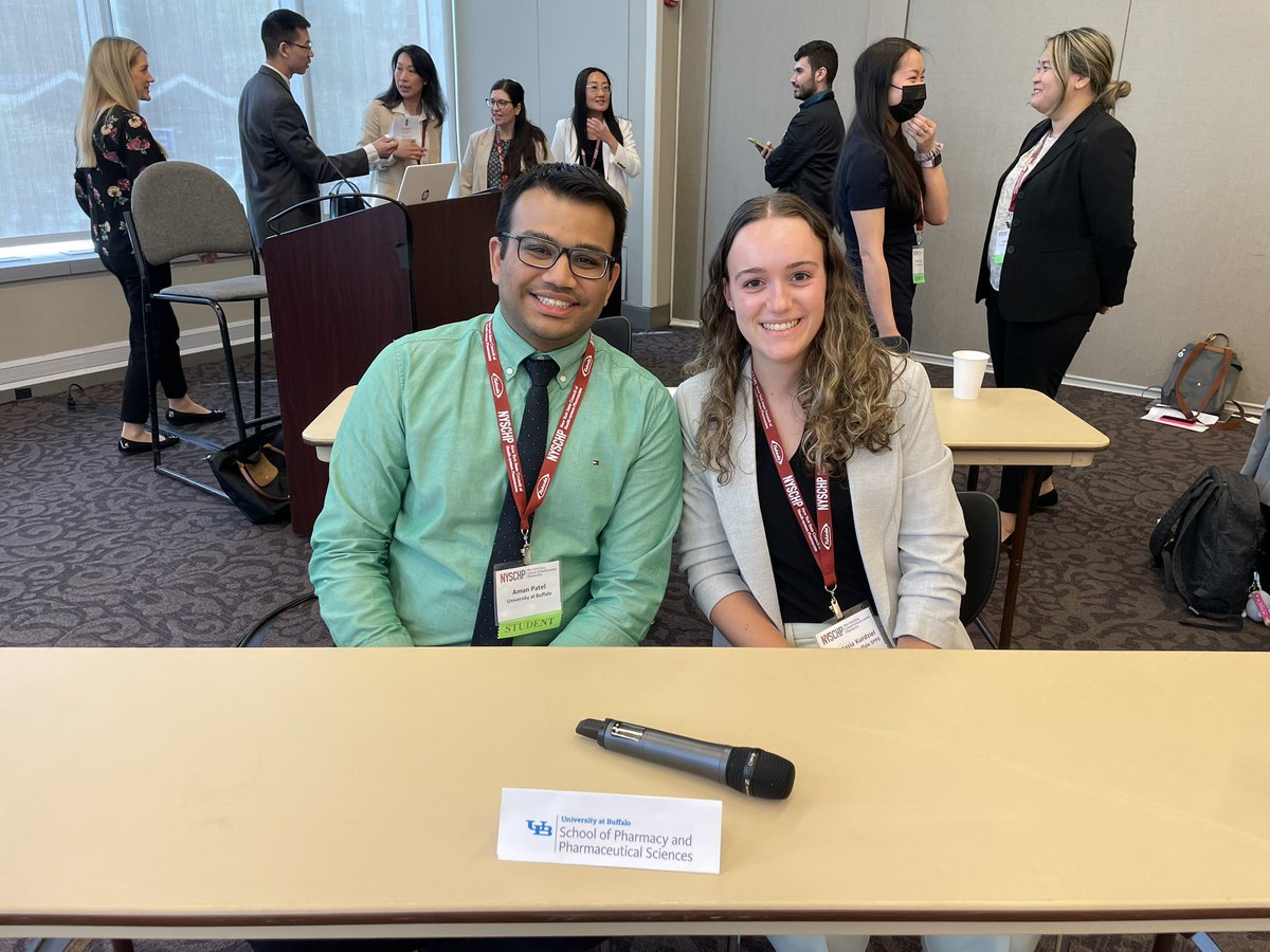 It was such an honor to represent <a href="/UB_SPPS/">UB_SPPS</a>  at the NYSCHP Annual Assembly student quiz bowl with my pharmacy knowledge buddy Aman Patel! Happy to come away with second place against some excellent competition. Need to brush up on meningitis treatment guidelines before APPEs 😬
