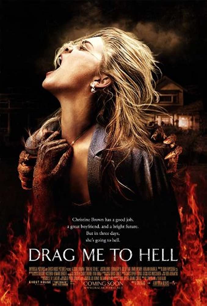 MrPeliculitas's tweet image. #DragMeToHell

No la veía desde que se estrenó y volver a ella ha sido un placer. Solo Sam Raimi puede hacer que esta historia de maldiciones gitanas, demonios y terror se convierta en una FIESTA TOTAL llena de humor, sustancias viscosas y set pieces para enmarcar. MASTERPIECE