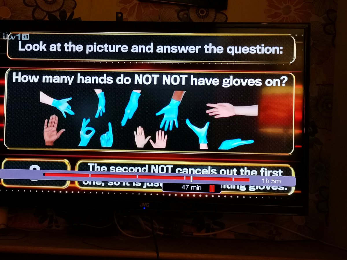 Surely the answer is zero as it says gloves which is plural