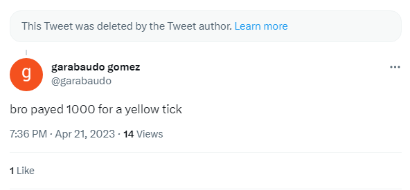 Disguised's tweet photo. in case you missed it - @M80gg paid $1000 for a checkmark and then proceeded to @ us to brag about it

they then immediately deleted the tweet once they started getting roasted for bragging about how they are paying $1000 per month for a checkmark https://t.co/YAeD0GC9BR