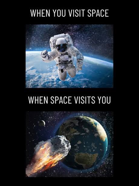 Teothefish's tweet photo. I’ll stick to visiting space Thank you very much https://t.co/yVZXnJd5rR