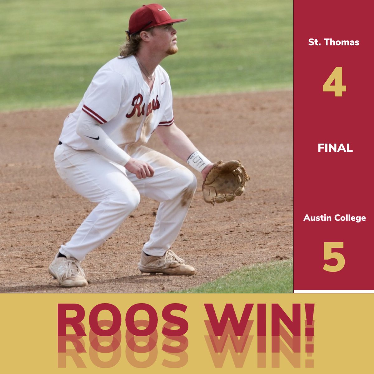 ackangaroosbsb's tweet photo. Play “I Like Texas” by Pat Green Siri, your Roos WIN!!!

We’ll see you tomorrow at 3pm at Baker Field as we begin our 2 game series against Southwestern! #rooball https://t.co/zvJctAo4aN