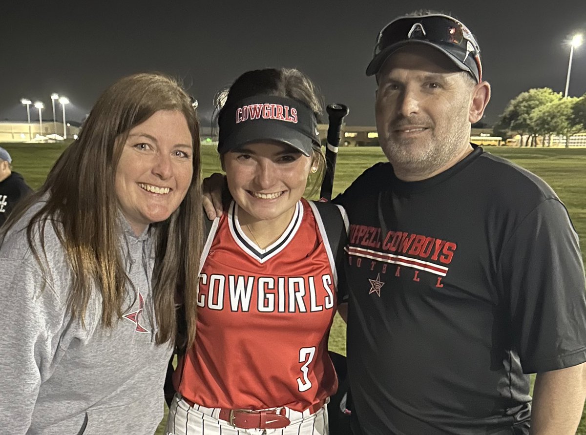The past 4 years have changed my life! Last night I ended my career as a cowgirl with 2 beautiful hits and several stretches at 1B! I’m blessed to say that God let me leave this program better than I found it! Once a Cowgirl, Always a Cowgirl! #3out
